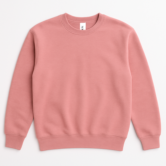 Adult Crewneck Sweatshirt – Sublimation Blank (Sandstone, Rosé, Seafoam)