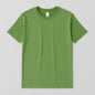 Green t-shirt on a light gray background