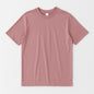 lavender t-shirt on a light gray background
