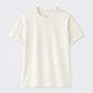 light cream t-shirt on a light gray background
