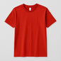 Red t-shirt on a light gray background
