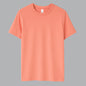 salmon t-shirt on a gray background