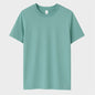 teal t-shirt on a light gray background