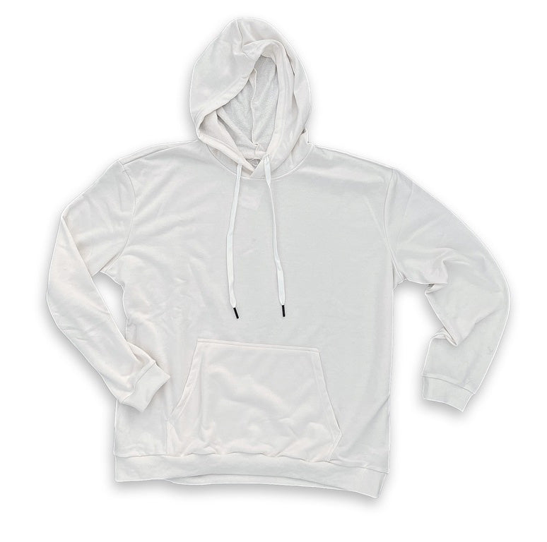 Polyester sublimation hoodie blank white