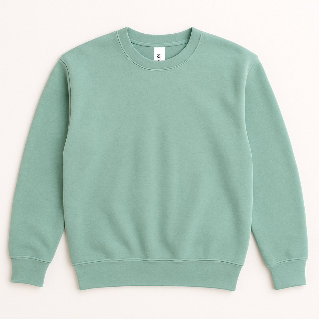 Adult Crewneck Sweatshirt – Sublimation Blank (Sandstone, Rosé, Seafoam)