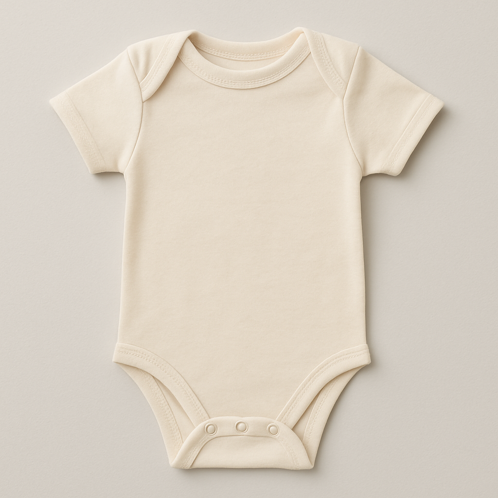 Sublimation-Ready Baby Onesie – Drift (Cream)
